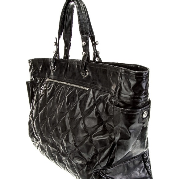🩷CHANEL AUTHENTIC BLACK XL PARIS-BIARRITZ TOTE - Picture 15 of 17